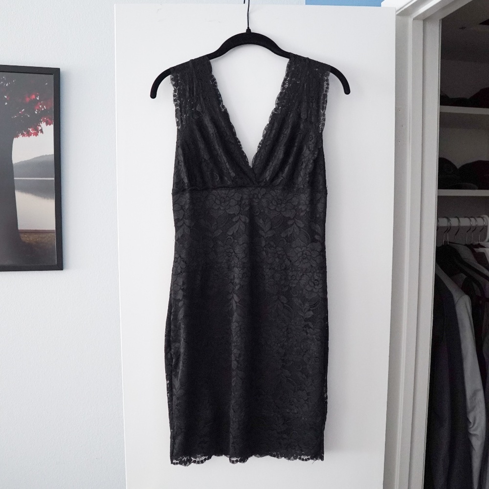Guess Lacy Black Mini Dress
